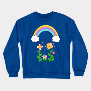 Cute Flowers Earth Day Celebration Crewneck Sweatshirt